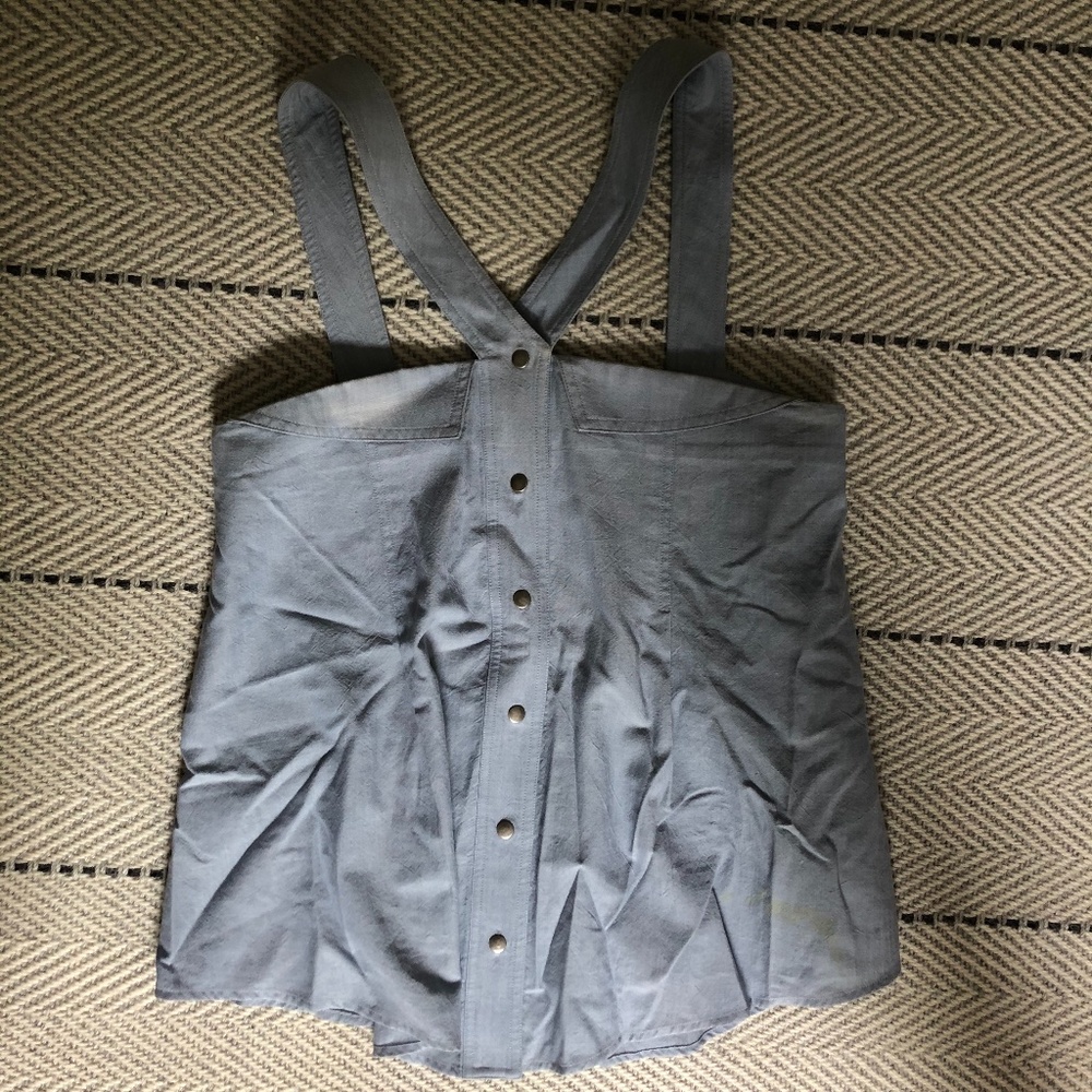 Chambray Alexander Wang Tank with Button Details